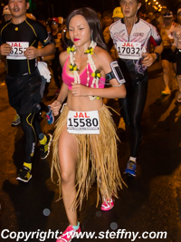 Honolulu Marathon 2014 - Hula Girls gehren in Waikiki zum Standard