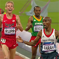 Mo Farah und Galen Rupp - Emotionen pur!