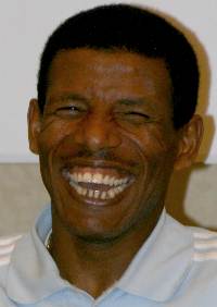 Haile Gebrselassie immer am lachen - Foto, Copyright: Herbert Steffny