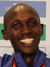 Der neue Weltrekordler Wilson Kipsang strahlt zu recht